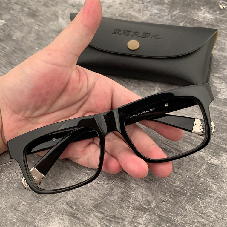 Chrome Hearts Holy Sword large frame myopic eye frames cross retro glasses