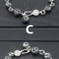 Chrome Hearts Cross Ship anchor multi element Bracelet S925 Sterling Silver rock handmade Bracelet