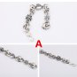 Chrome Hearts Multi element double ring bracelet S925 Sterling Silver rock Hip hop Handmade Bracelet