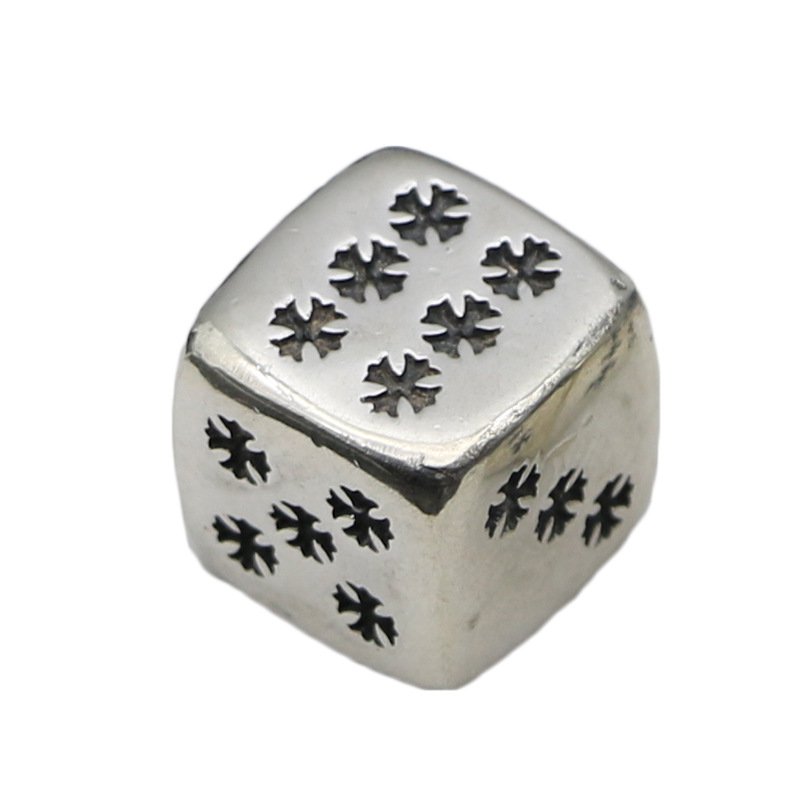 Chrome Hearts Cross Dice S925 Sterling Silver rock handmade Jewelry