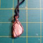 Wire Wrapped River Stone Necklace 04