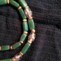 Jade Necklace with Lamp work Beads