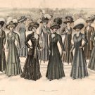 The American Ladies' Tailor, September 1908.  Hi Res Antique Fashion Illustration (Digital Download)