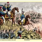Gen. Taylor - Battle of Buena Vista, 1847.  A4 size Print - Antique Military Battle Illustration