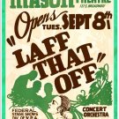 Laff That Off, 1936 (1) - Art Print Taken From A Vintage Concert / Theatre Poster