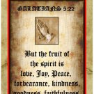 Personalised Religious Greeting Card - Galatians 5:22