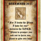 Personalised Religious Greeting Card - Jeremiah 29:11