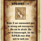 Personalised Religious Greeting Card - Joshua 1:9