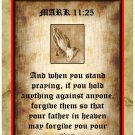 Personalised Religious Greeting Card - Mark 11:25