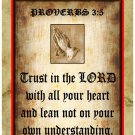 Personalised Religious Greeting Card - Proverbs 3:5