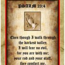 Personalised Religious Greeting Card - Psalm 23:4