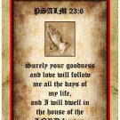 Personalised Religious Greeting Card - Psalm 23:6