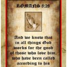 Personalised Religious Greeting Card - Romans 8:28
