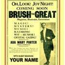 Personalised Vintage Magicians Greeting Card - Brush The Great