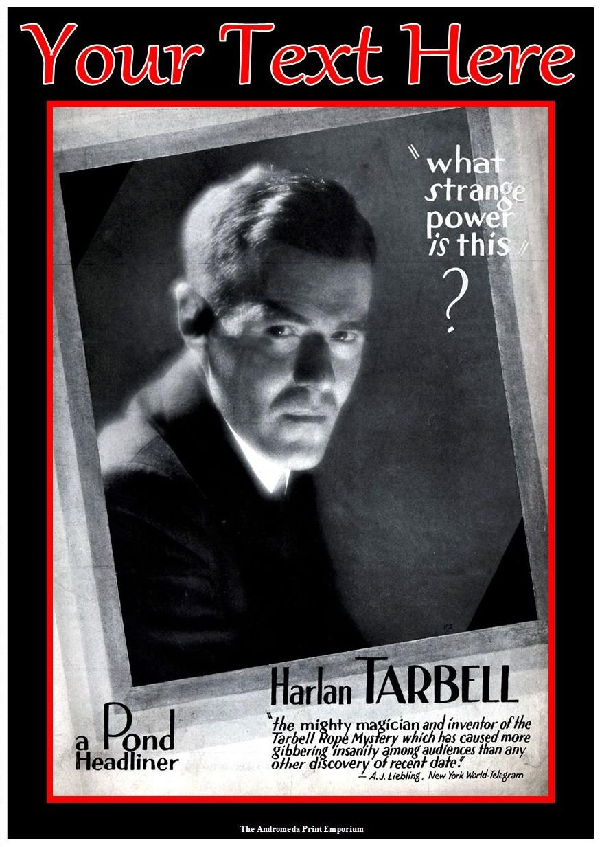 Personalised Vintage Magicians Greeting Card - Harlan Tarbell (3)