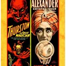 Personalised Vintage Magicians Greeting Card - Thurston & Alexander