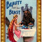 Personalised Vintage Style Children's Greetings Card - Beauty and the Beast