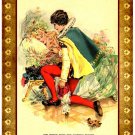 Personalised Vintage Style Children's Greetings Card - Sleeping Beauty