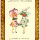 Personalised Vintage Style Children's Greetings Card - Elizabeth Gordon,  "Pansy"