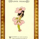 Personalised Vintage Style Children's Greetings Card - Elizabeth Gordon,  "Wild Rose"