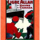 Personalised Greetings Card - Allan Line, Havre-Canada
