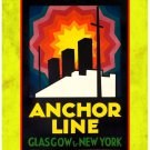 Personalised Greetings Card - Anchor Line, Glasgow-New York (2)