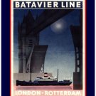 Personalised Greetings Card - Batavia Line, London-Rotterdam