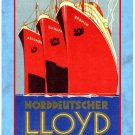 Personalised Greetings Card - Lloyd Express, Bremen, Columbus & Europa (3)