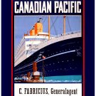 Personalised Greetings Card - Canadian Pacific, C. Fabricius - General Agent