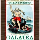 Personalised Greetings Card - Clipper Ship "Galatea"