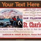 Personalised Greetings Card - Clipper Ship "St. Charles"