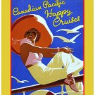 Personalised Greetings Card - Canadian Pacific, "Happy Cruises"