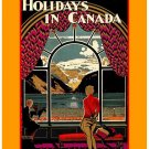 Personalised Greetings Card - Canadian Pacific, "Holidays In Canada"
