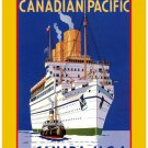 Personalised Greetings Card - Canadian Pacific, "To Canada & USA" (2)