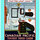 Personalised Greetings Card - Canadian Pacific, "Tourist Third Cabin"