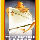 Personalised Greetings Card - Canadian Pacific, "Sail White Empress To Europe"