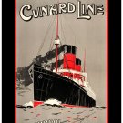 Personalised Greetings Card - Cunard Line, Liverpool - New York - Boston