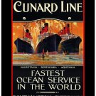 Personalised Greetings Card - Cunard Line: Mauritania, Berengaria & Aquitania