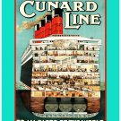 Personalised Greetings Card - Cunard Line: To All Parts Of The World