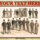 Personalised Greetings Card - American Fashions, Spring & Summer 1898