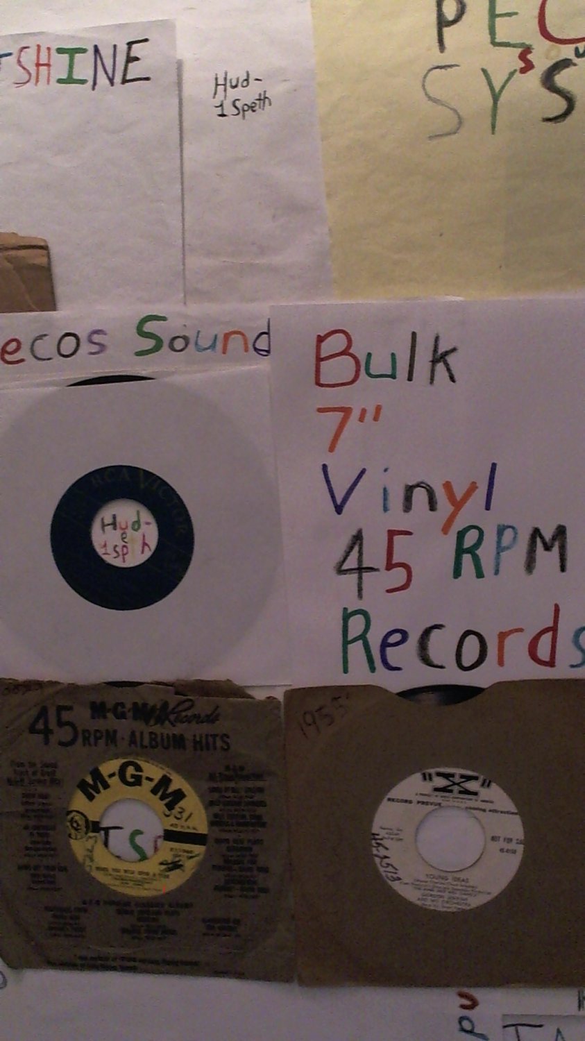 Lot Of 12 Older Pressed Used 7" Vinyl Single 45 RPM Records