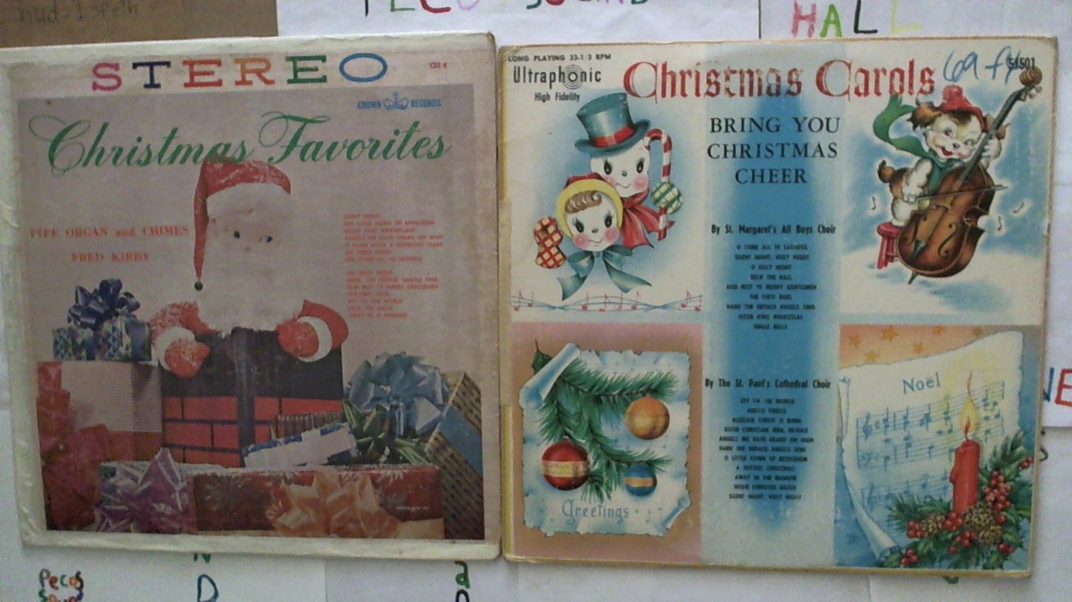 Lot Of 8 Older Used Christmas Holiday Vinyl LP Records