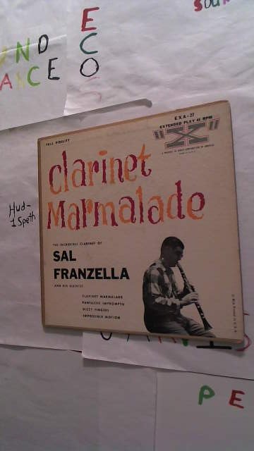 Sal Franzella - Clarinet Marmalade On "X" Single 45 RPM 7" Vinyl Record