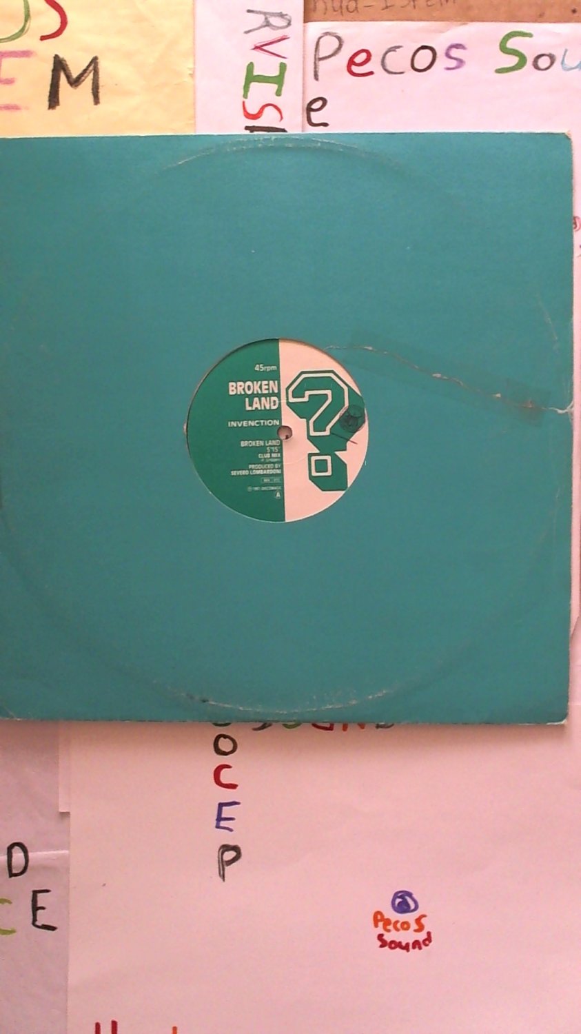 Invenction - Broken Land Om Discomagic 1991' Dance Club DJ Electro 12" Vinyl