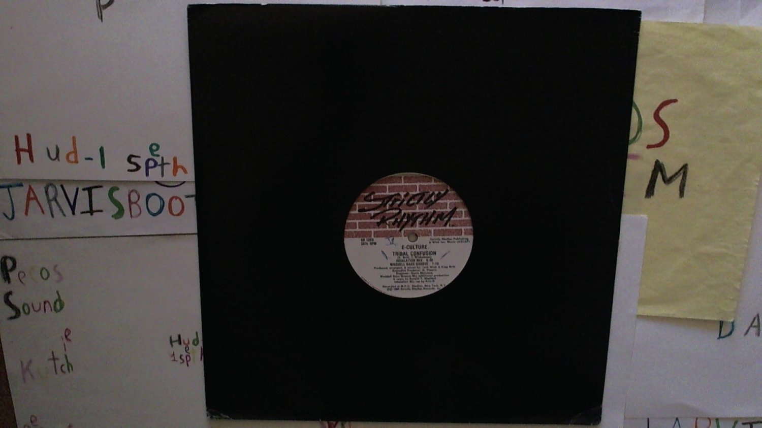 E-Culture - Tribal Confusion / Unification On Strictly Rhythm 1990 (Used) 12" Dance Vinyl