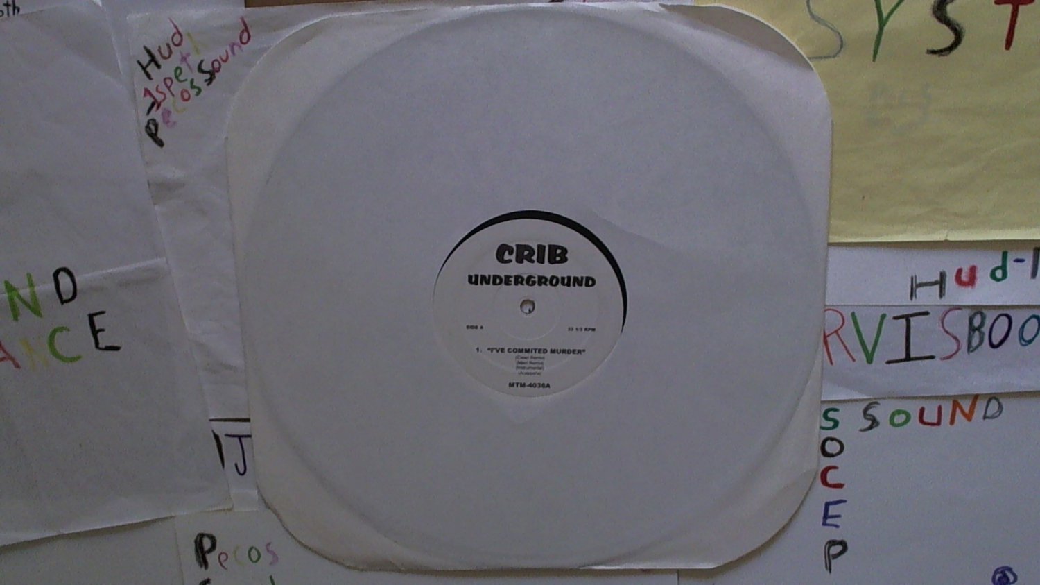 Various Artist On Label Crib Underground (Loose) Rap HipHop 12" Vinyl Used