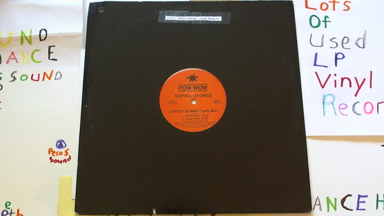 artist: Sophia George title: Latest Slang label: Pow Wow year: 1992' (Used) Reggae 12"