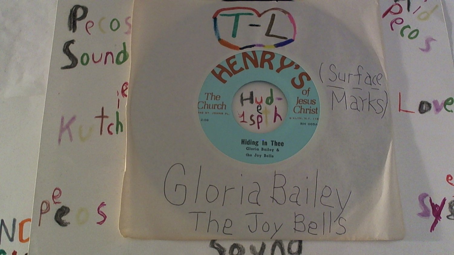 artist: Gloria Bailey side A: Hiding In Thee / side B: I Have Paid The Price (Used) 7" Reggae