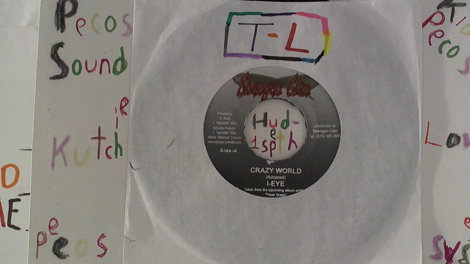 artist: I-Eye side A: Crazy World /side B: Dub Inna Baltimore label: Shengen Clan (Used) 7"