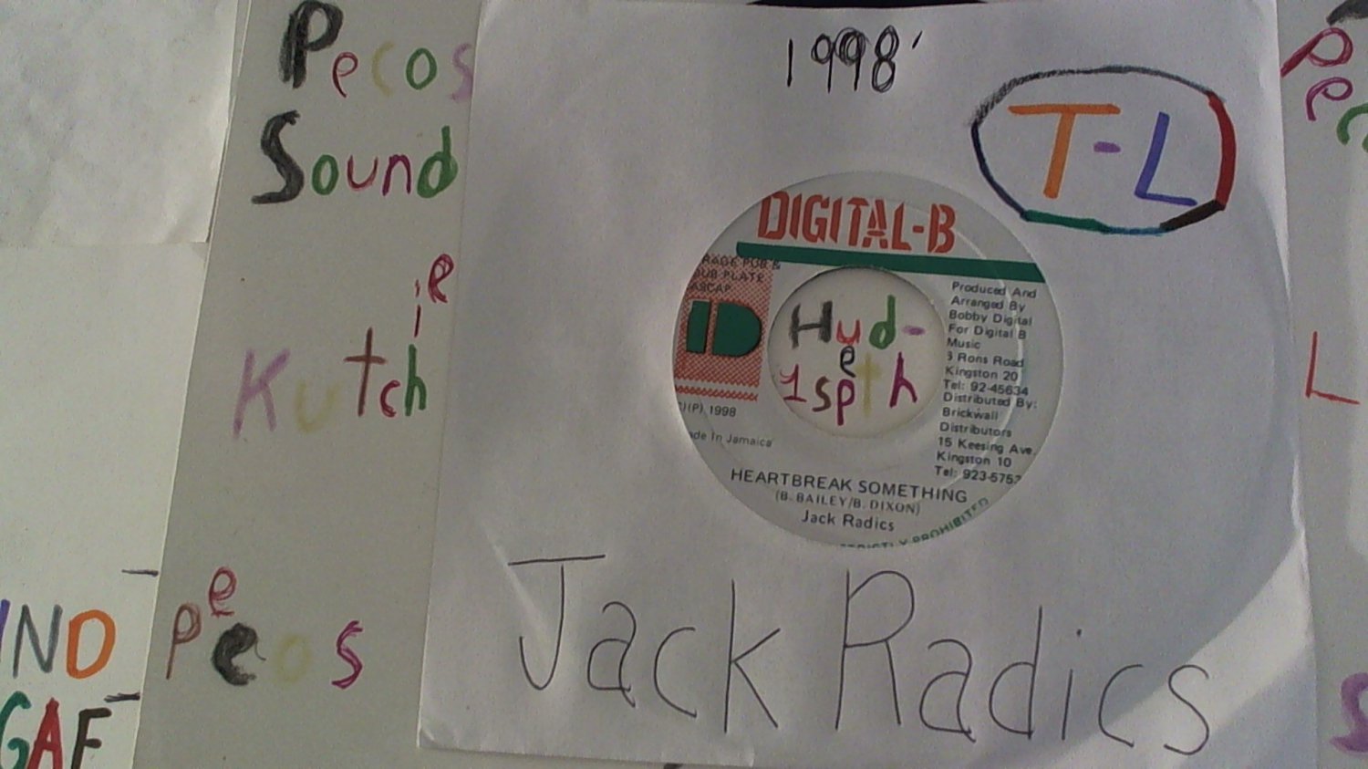 Jack Radics - Heartbreak Something / Version label: Digital-B year: 1998' (Used) 7"
